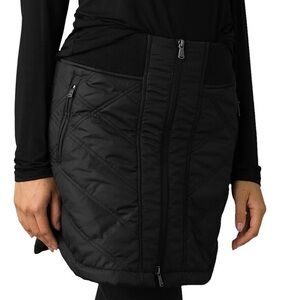 Prana Black Quilted Mini Skirt